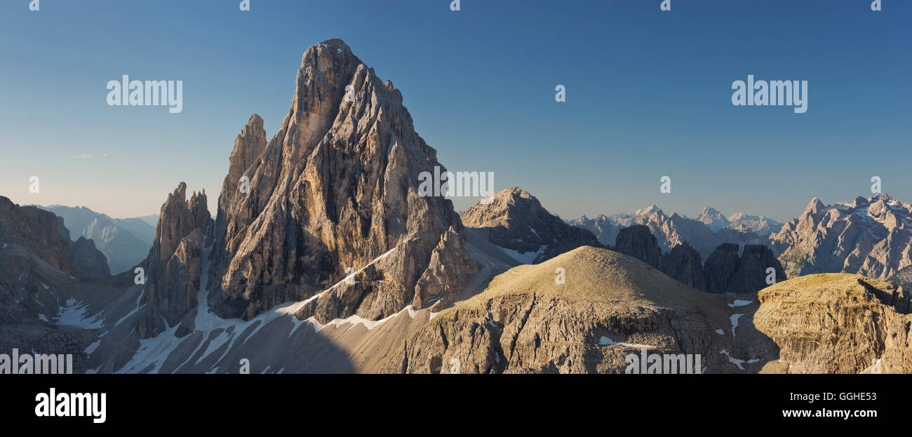 Zwoelferkofel, North face, South Tyrol, Dolomites, Italy Stock Photo