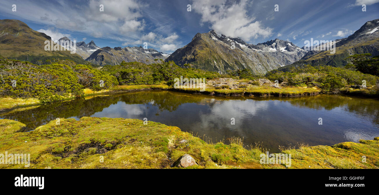Key Summit, Fiordland National Park, Southland, South Island, New Zealand Stock Photo