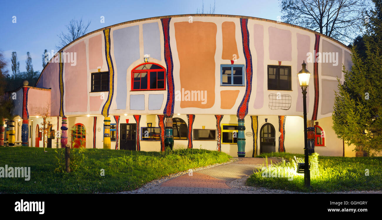 Rogner Bad Blumau, Hundertwasser Therme, Bad Blumau, Burgenland, Austria Stock Photo
