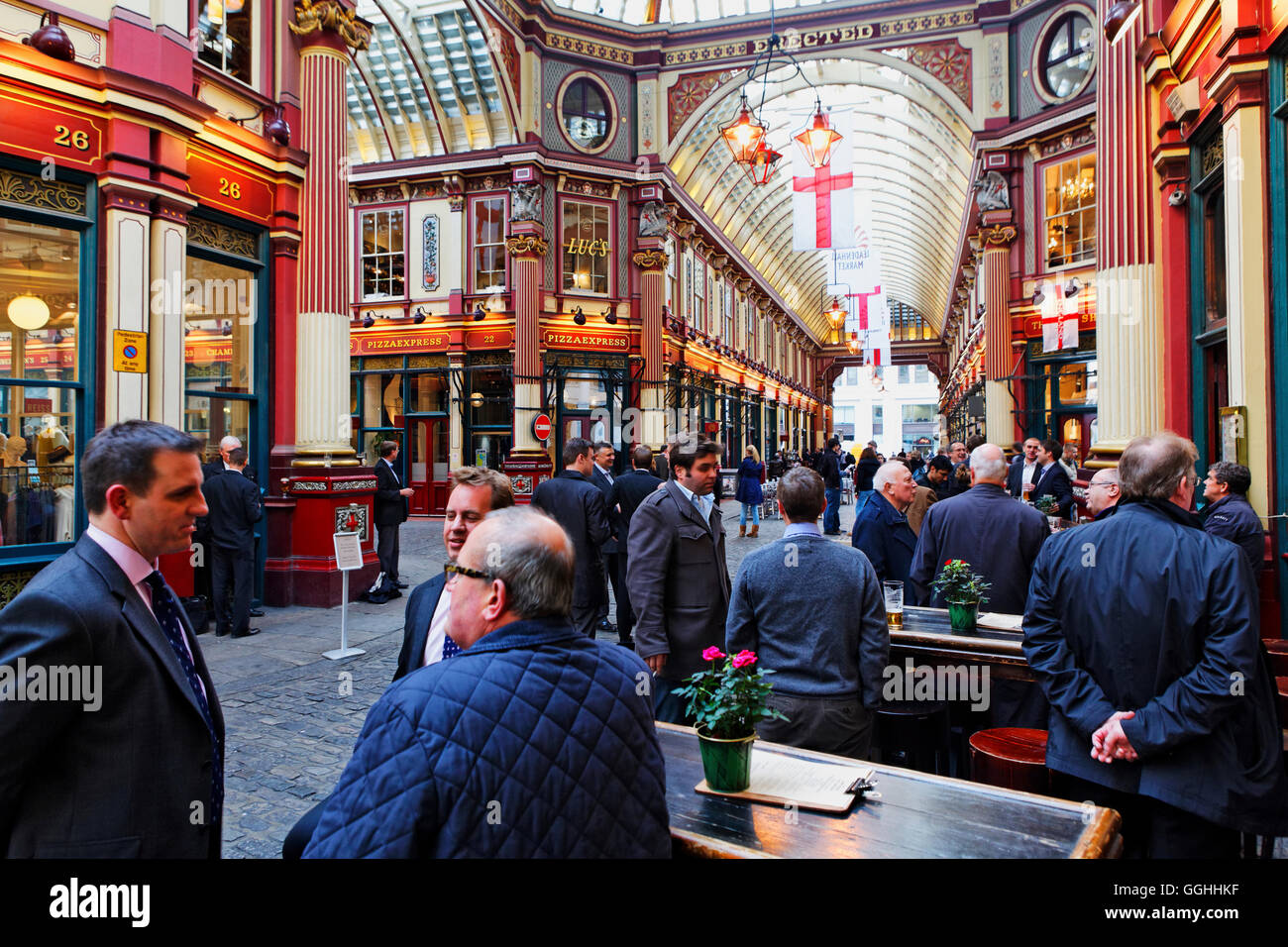 Leadenhall Market, City, London, England, United Kingdom Stock Photo