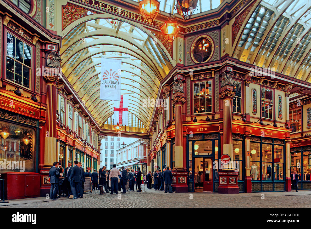 Leadenhall Market, City, London, England, United Kingdom Stock Photo