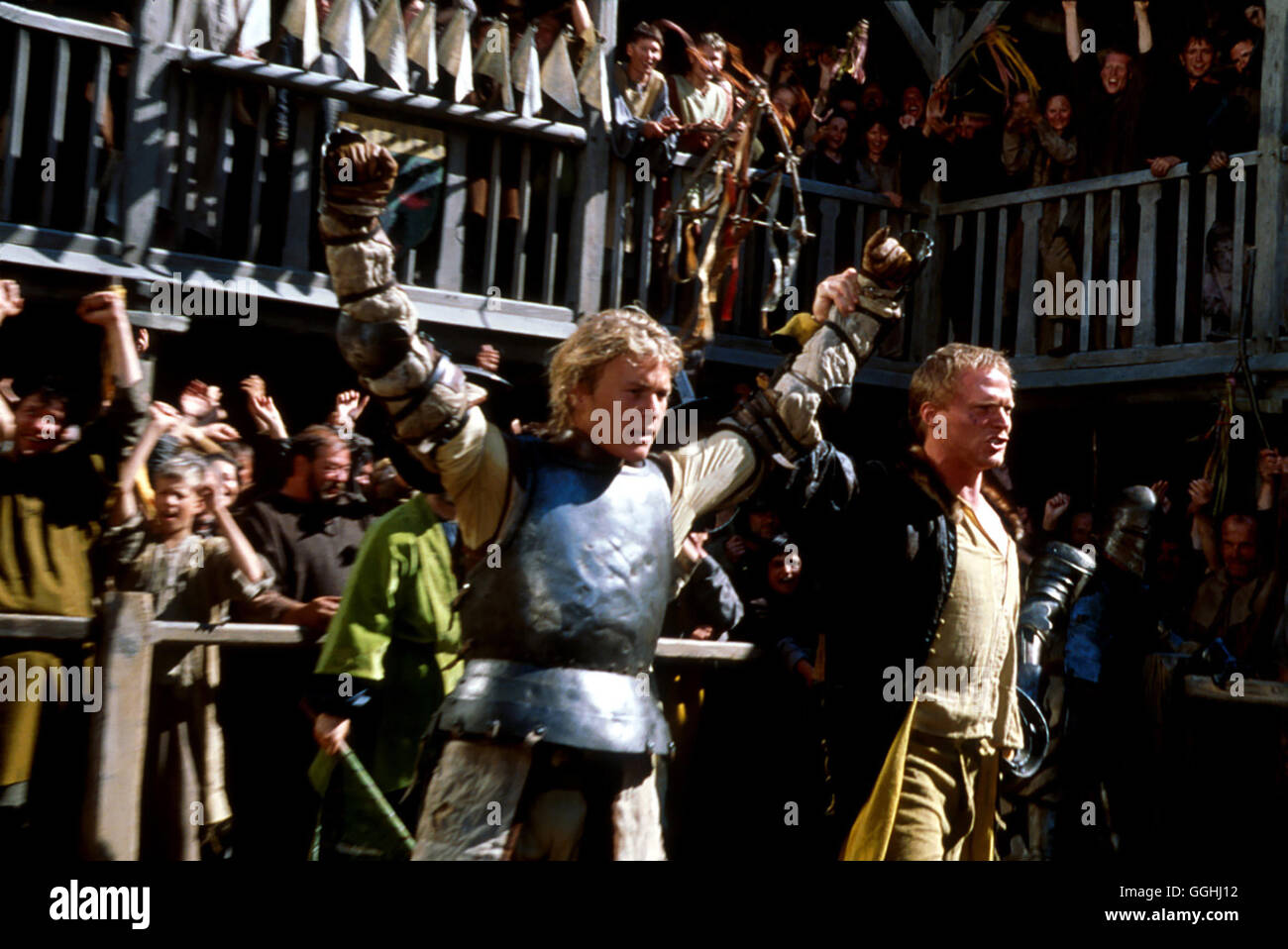 RITTER AUS LEIDENSCHAFT / A KNIGHT'S TALE USA 2001 / Brian Helgeland Szene mit Sir William Thatcher/Sir Ulrich Von Lichtenstein of Gelderland (HEATH LEDGER) Regie: Brian Helgeland aka. A KNIGHT'S TALE Stock Photo