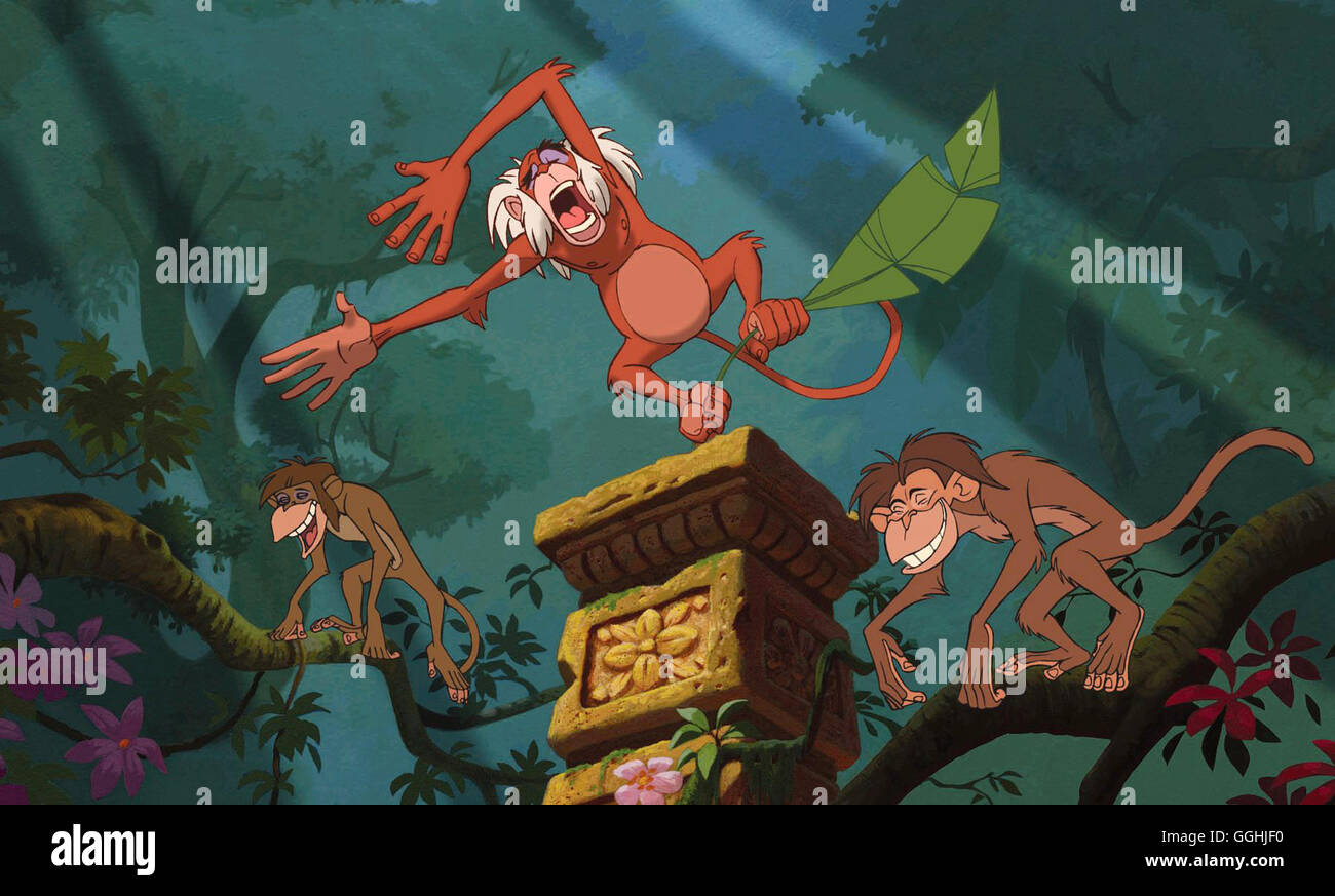 DAS DSCHUNGELBUCH 2 / Jungle Book II USA 2002 / Steven Trenbirth BANDAR LOG und seine Affenbande Regie: Steven Trenbirth aka. Jungle Book II Stock Photo