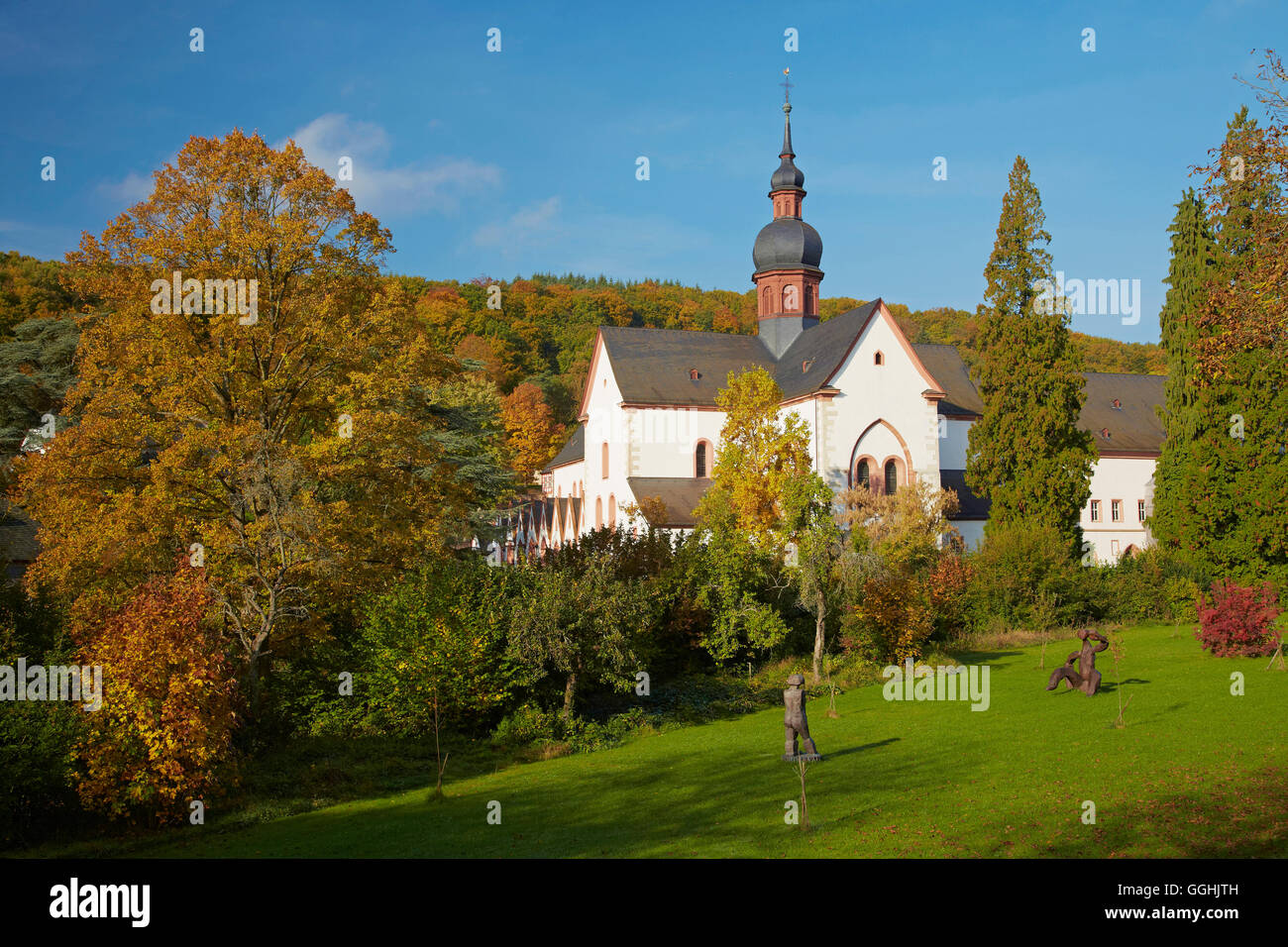 Eberbach monastery near Eltville on Rhine, Mittelrhein, Middle Rhine, Hesse, Germany, Europe Stock Photo