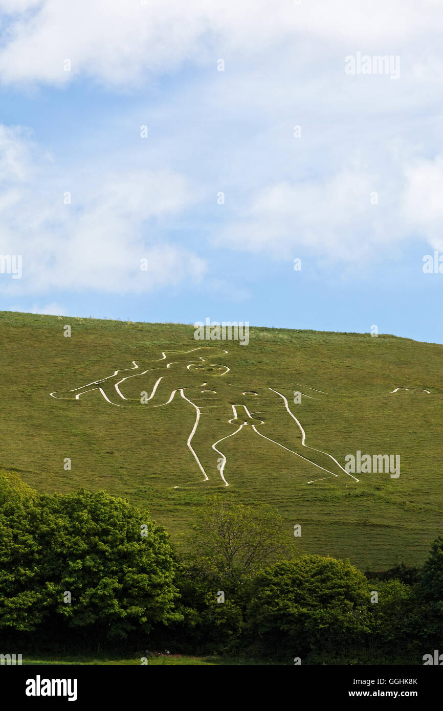 Cerne Abbas Giant hill figure, Dorset, England, Great Britain Stock Photo