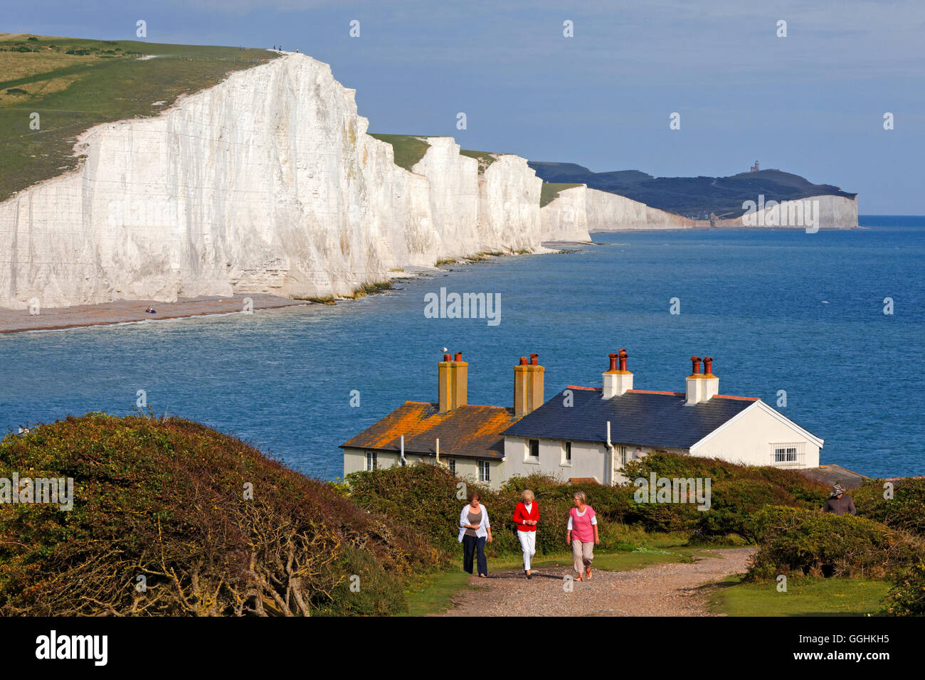 Seven Sisters, Seaford, East Sussex, England, Great Britain Stock Photo