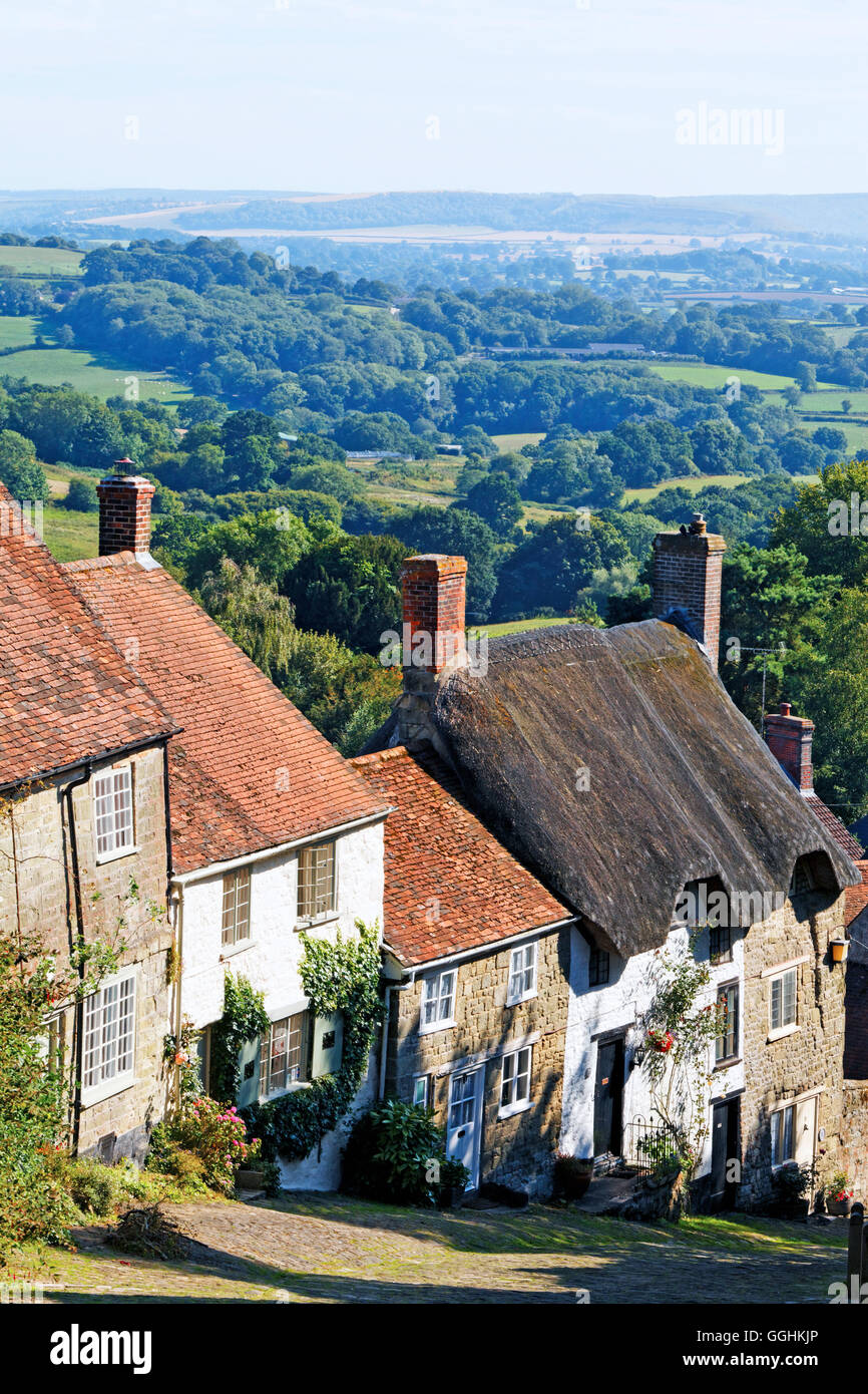Gold Hill, Shaftesbury, Dorset, England, Great Britain Stock Photo Alamy