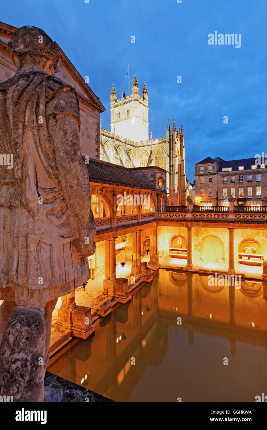 Roman Baths, Bath, Somerset, England, Great Britain Stock Photo