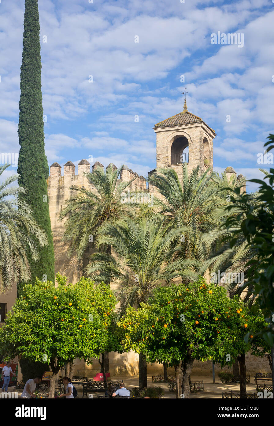 Cordoba in Spain: the Alcázar de los Reyes Cristianos Stock Photo - Alamy