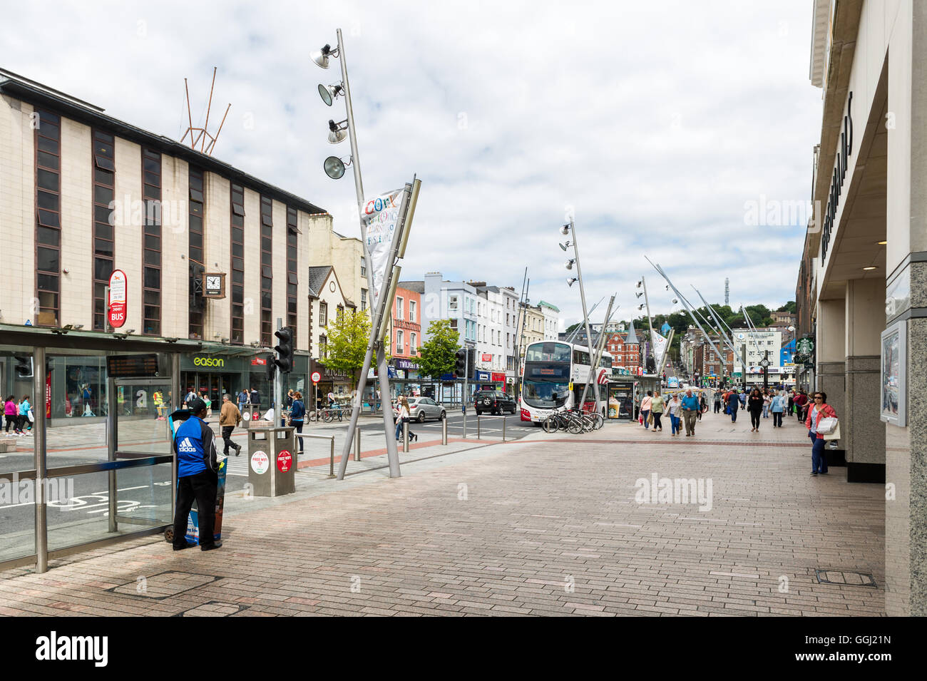 Patrick Street, Cork, Ireland Stock Photo