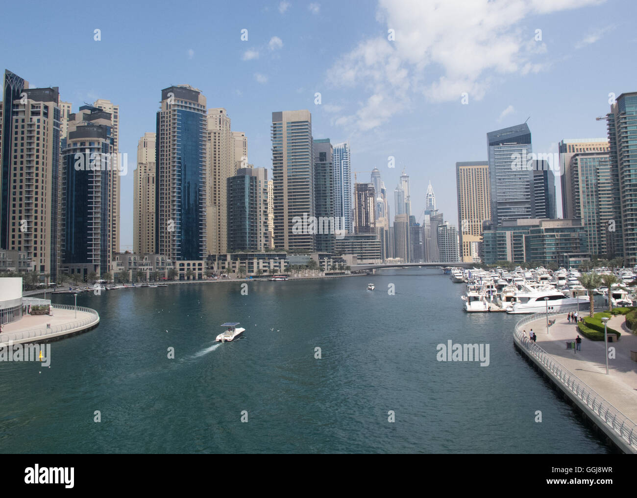 Modern buildings in Dubai Marina, Dubai, UAE.   travel - Dubai Stock Photo
