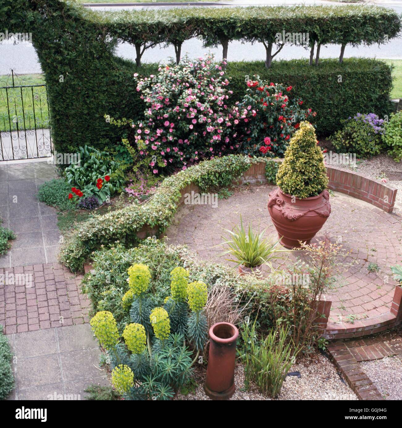 Front Garden - (April)   FRO088822 Stock Photo