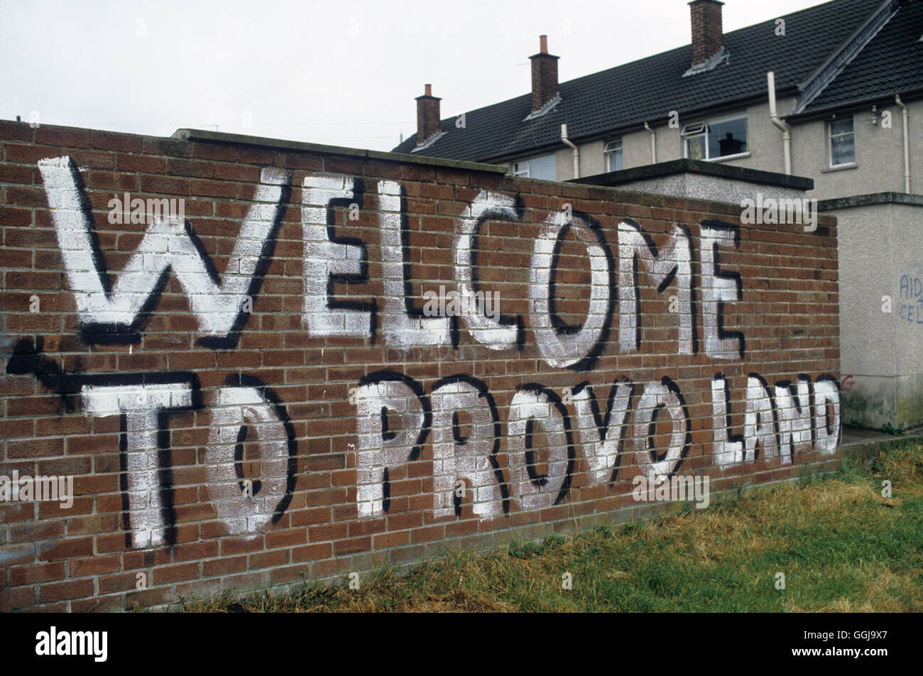 The Troubles Provo Land (Provisional IRA ) Northern ireland UK 1981 1980s UK HOMER SYKES Stock Photo