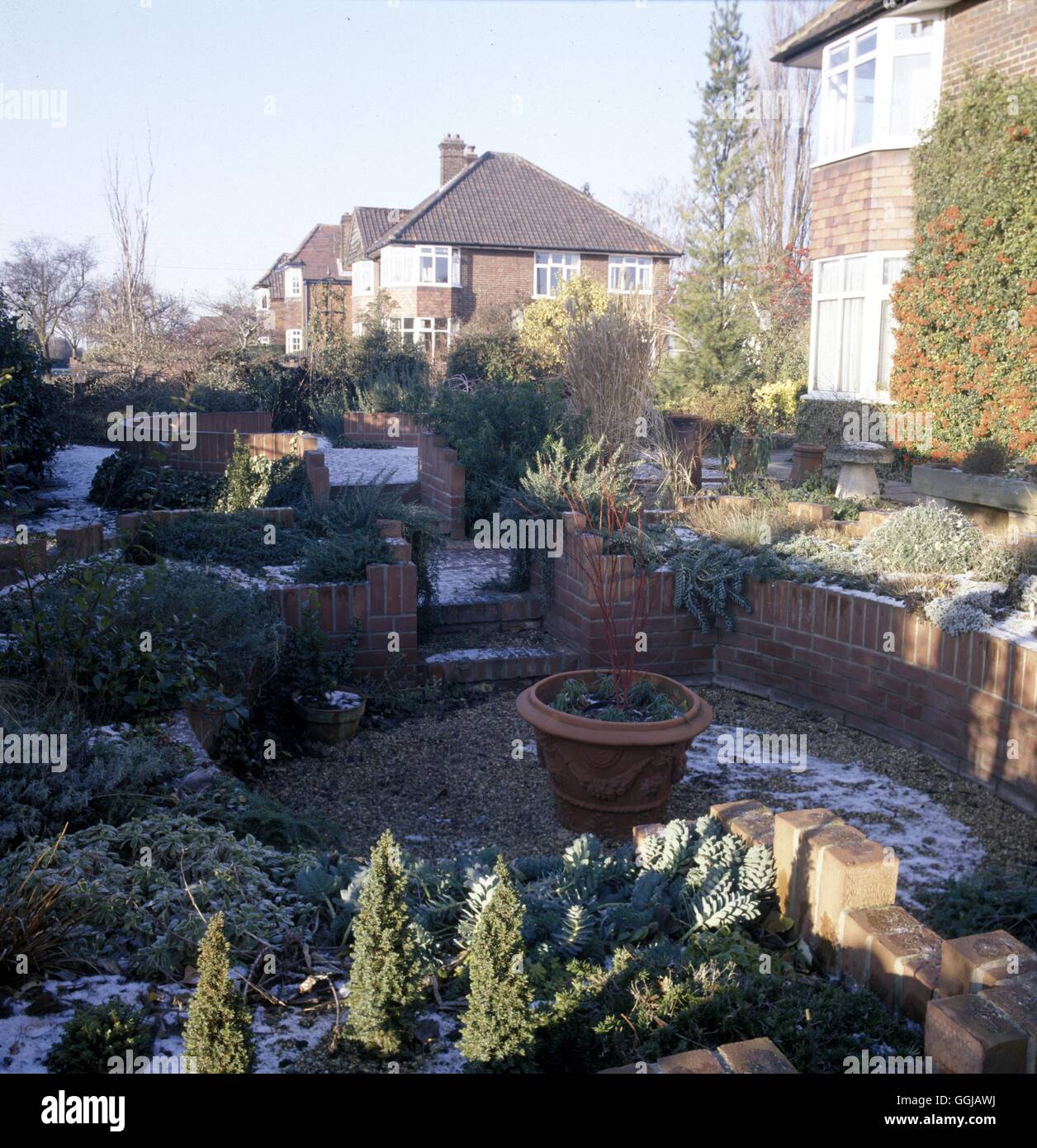 Garden in different Seasons  Winter  Date: 23.06.08  GSE068098 Stock Photo