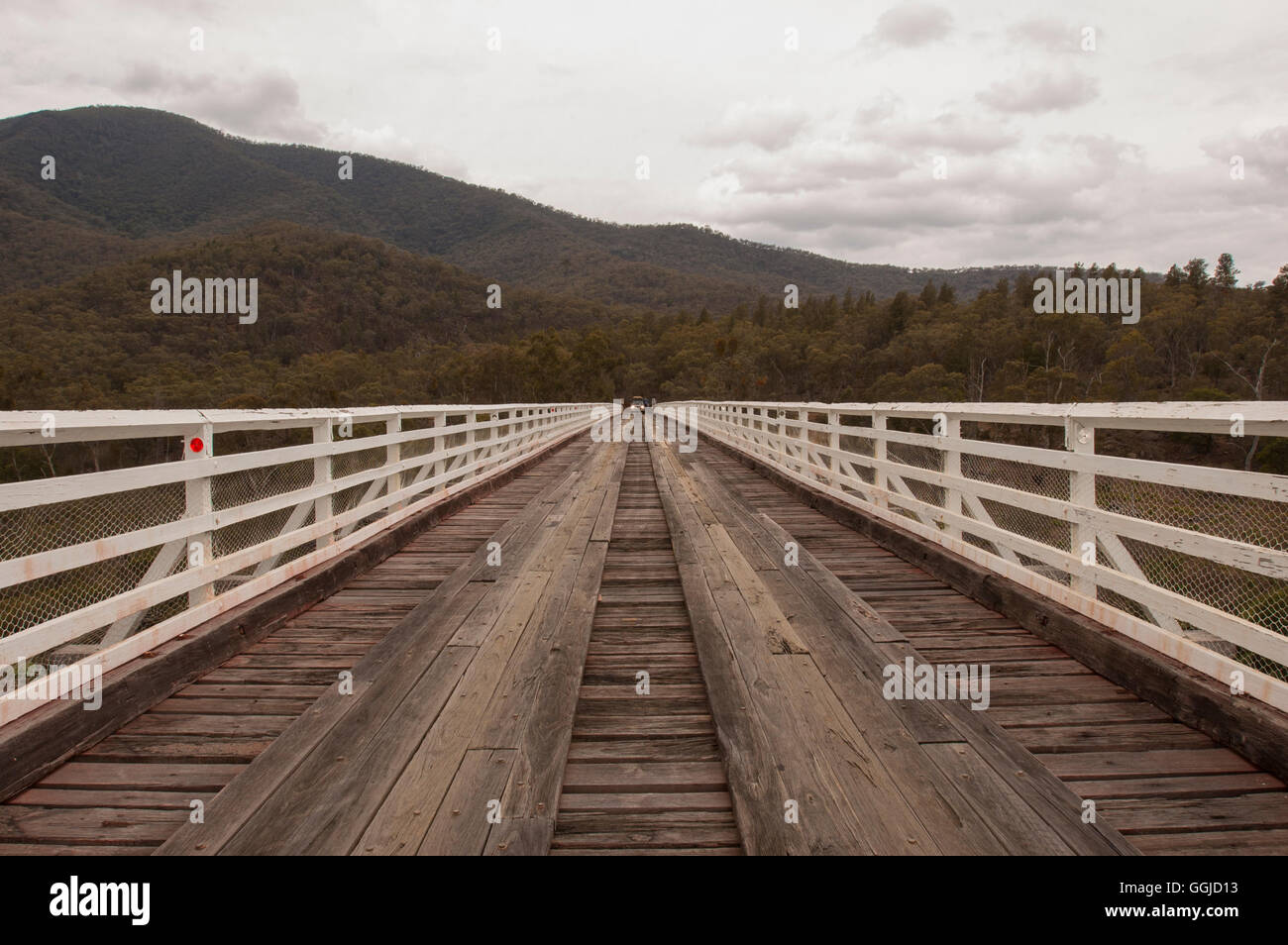 On the Snowy River in the Deddick Valley Stock Photo