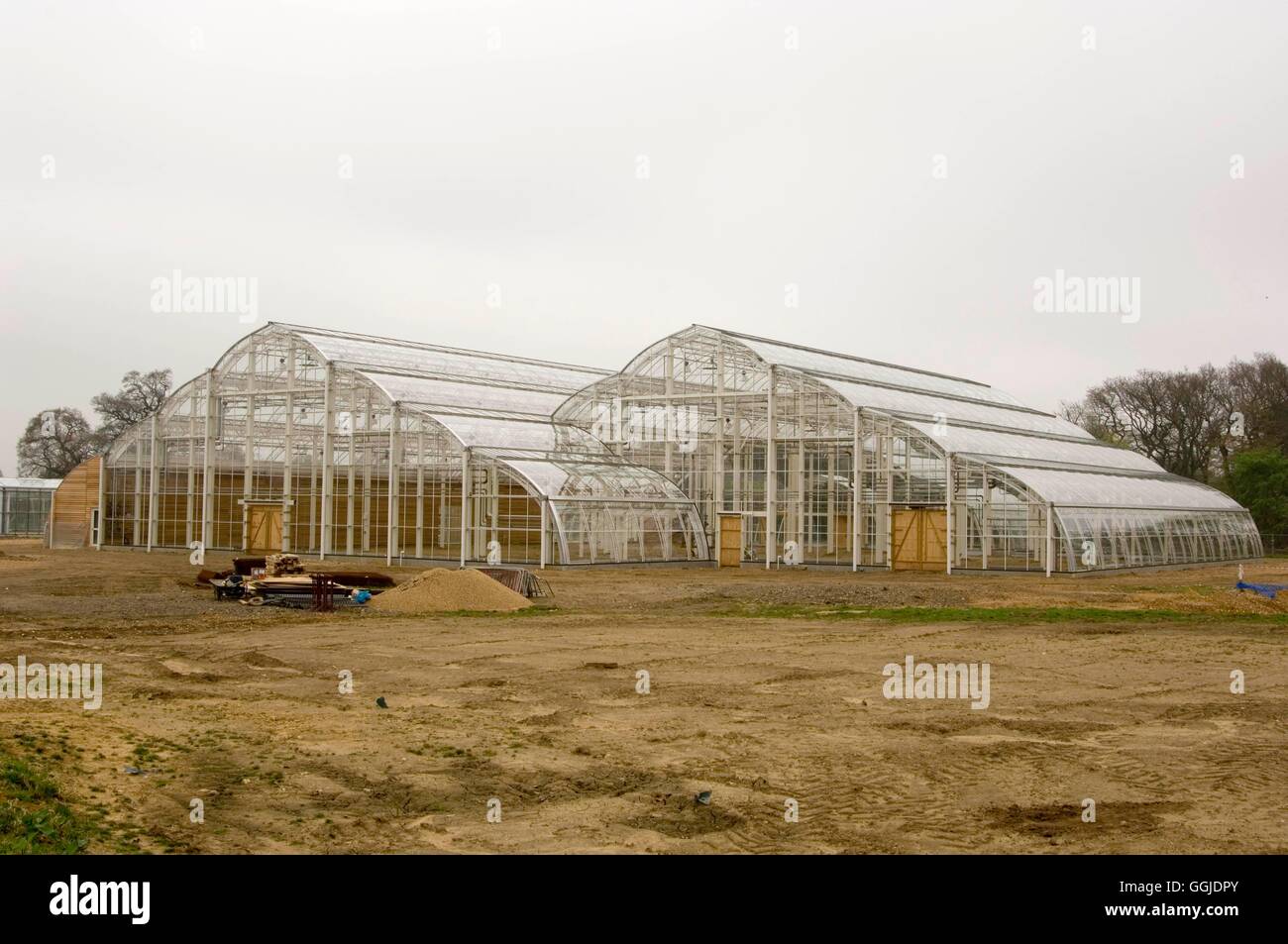 Wisley RHS Garden- - Bicentenary Glasshouse nearing completion   MIW250979  / Stock Photo