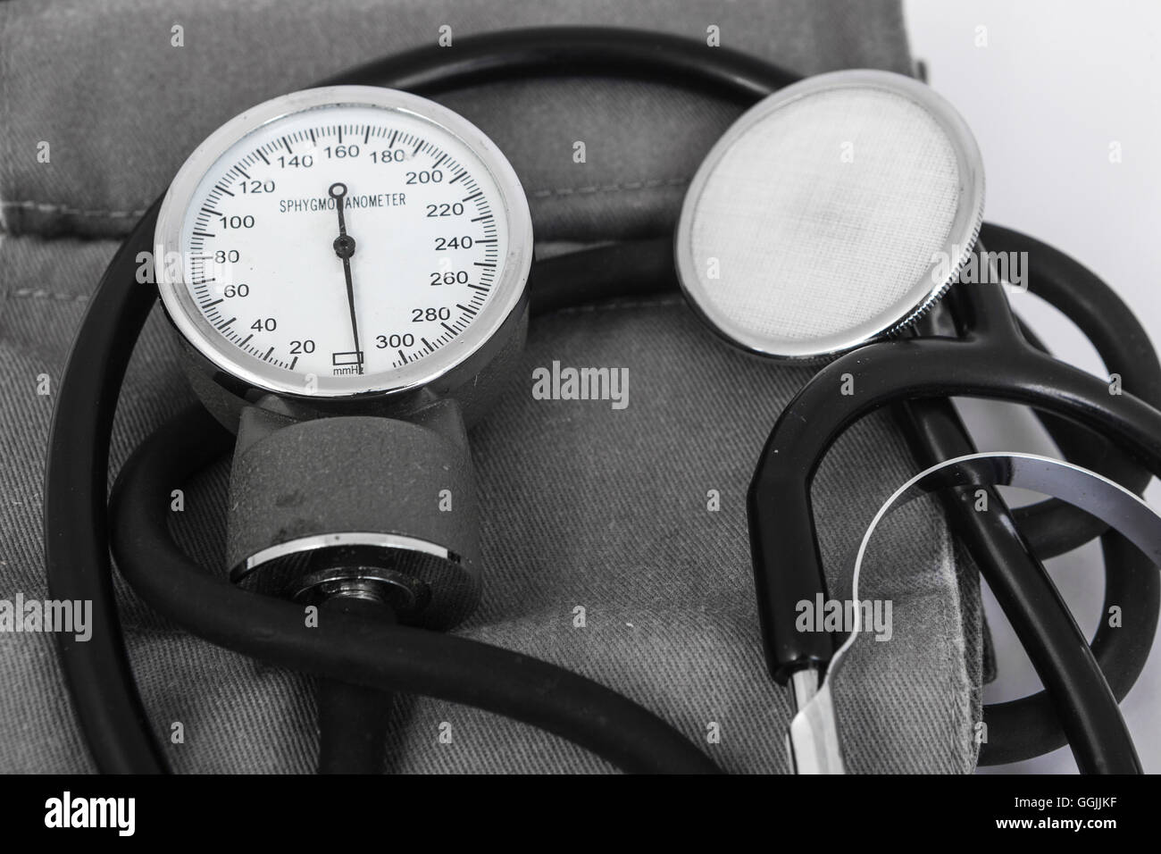 analog sphygmomanometer with white background Stock Photo Alamy