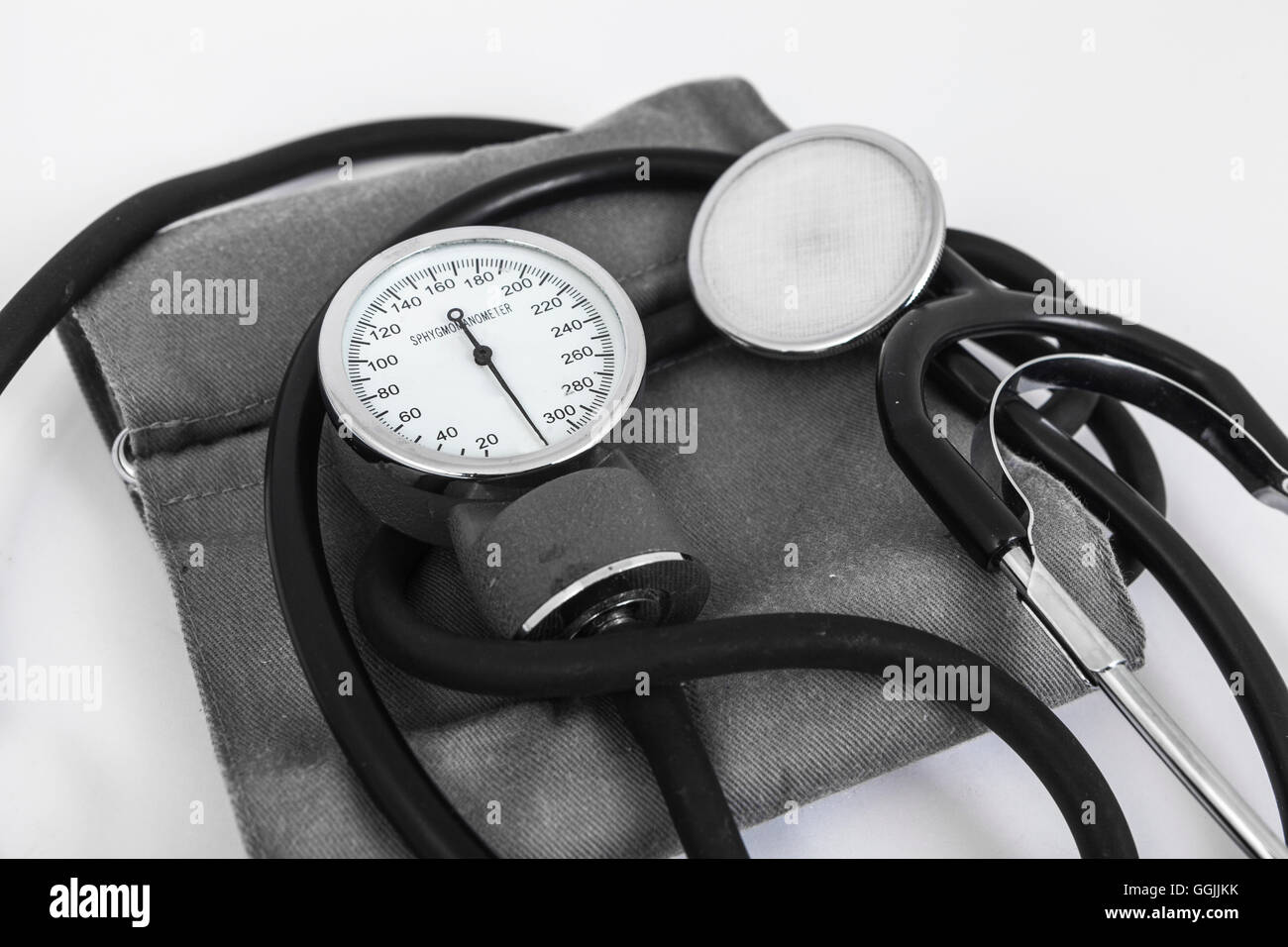 analog sphygmomanometer with white background Stock Photo Alamy