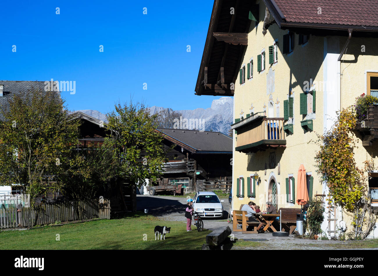 Maishofen: house, Austria, Salzburg, Pinzgau Stock Photo