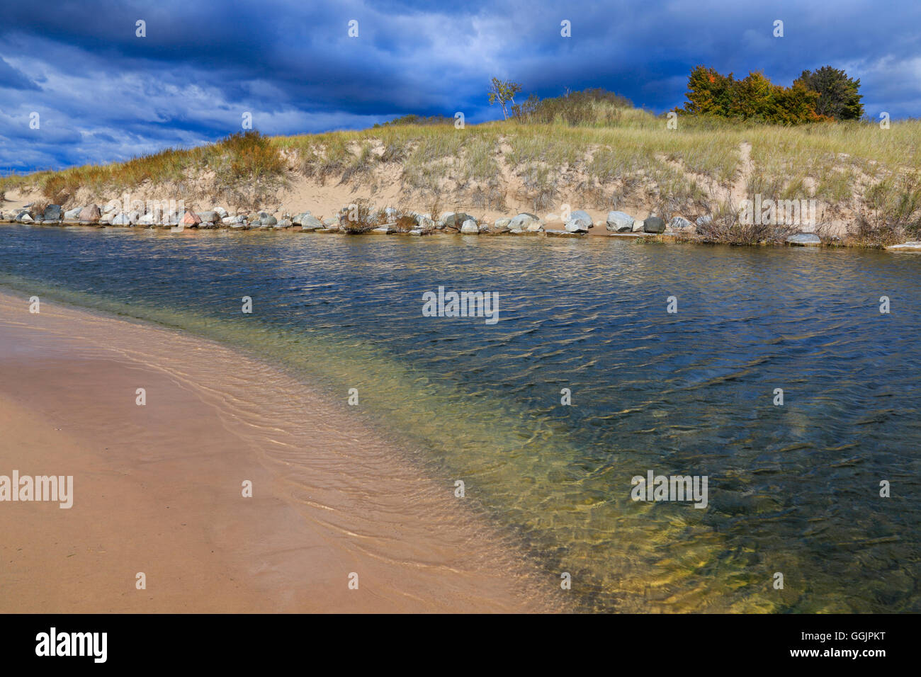The Big Sable River as it winds toward it’s destination at Lake