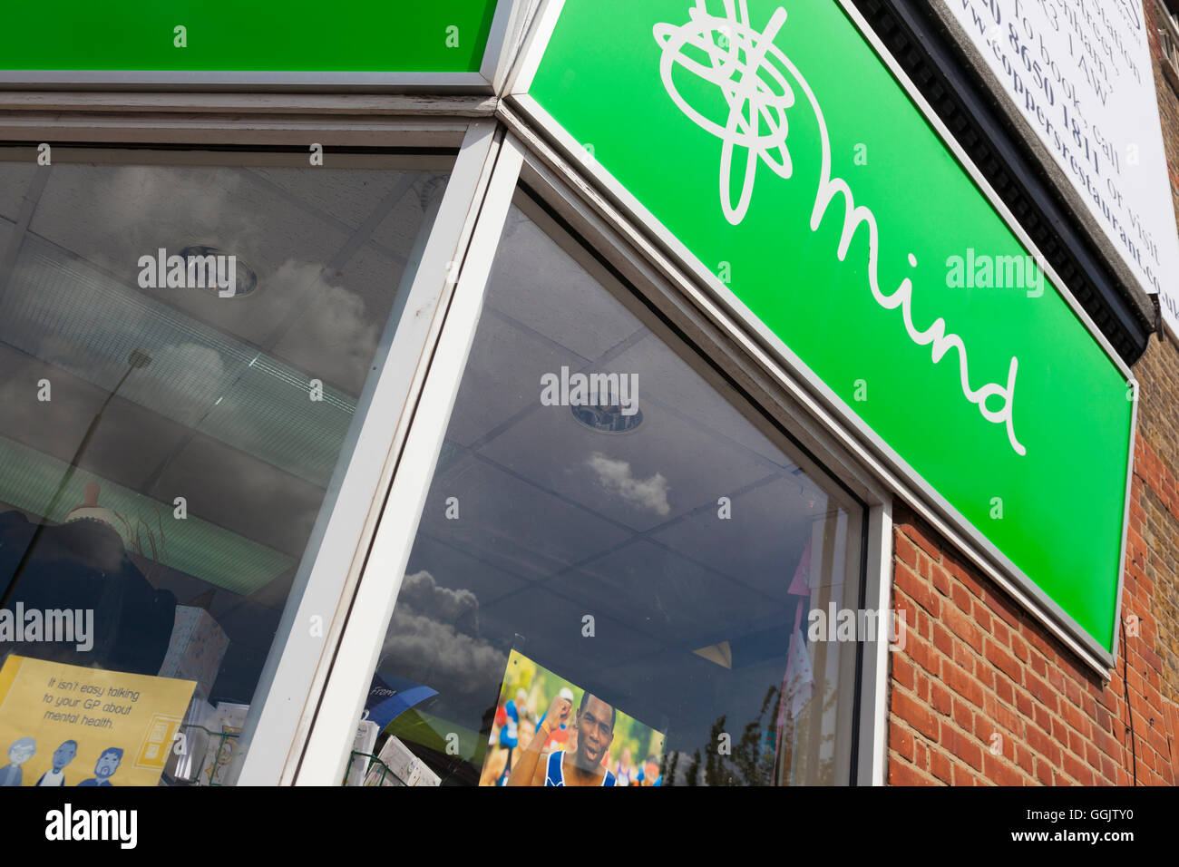 Shop front, Mind, charity shop, Beckenham, Kent, UK Stock Photo