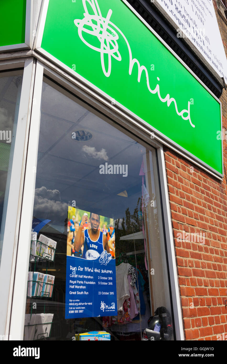 Shop front, Mind, charity shop, Beckenham, Kent, UK Stock Photo Alamy