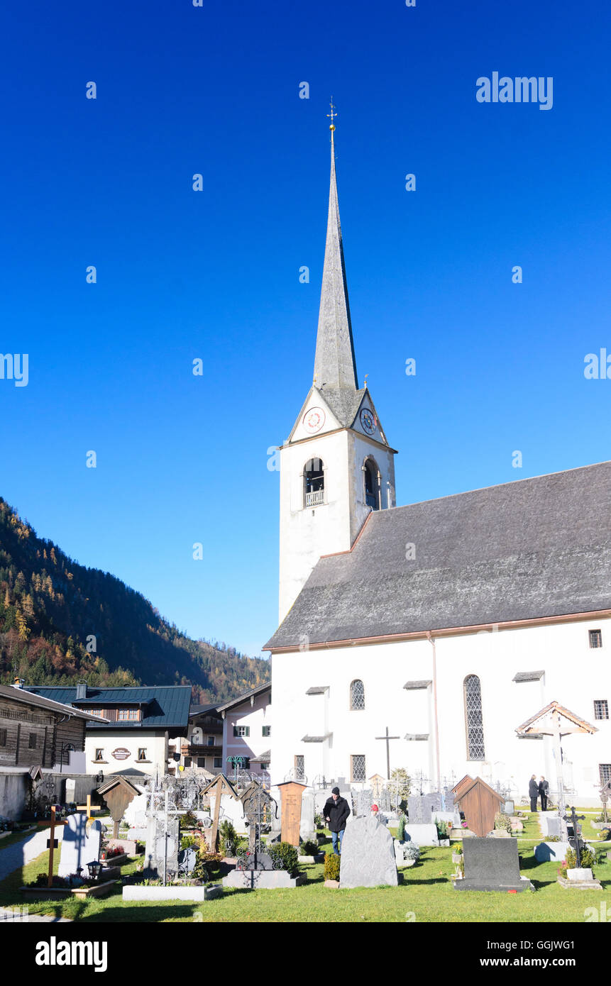 Sankt Martin bei Lofer: church, Austria, Salzburg, Pinzgau Stock Photo