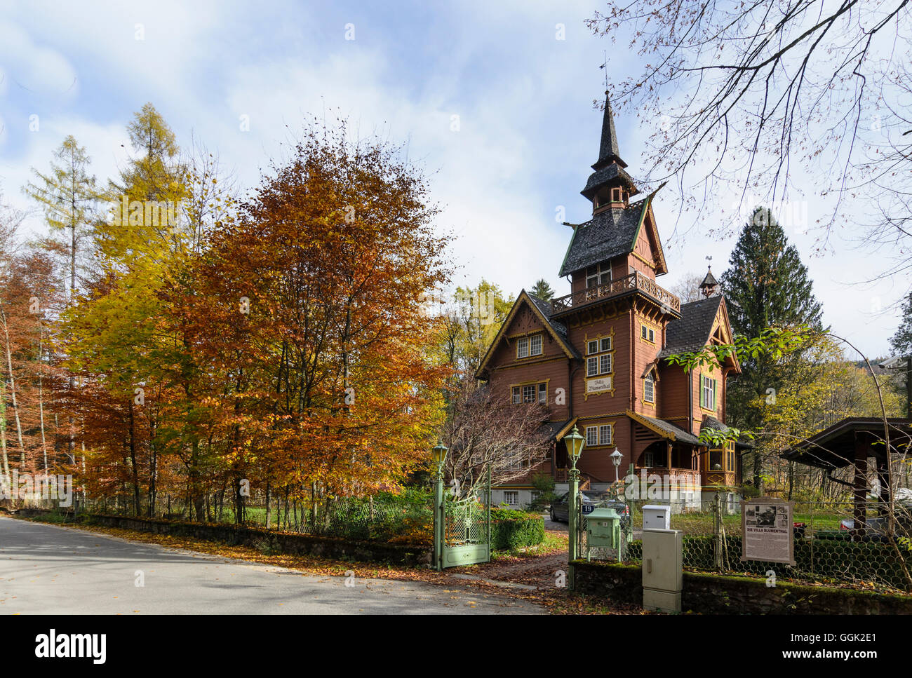 Bad Ischl: Villa Blumenthal, Austria, Oberösterreich, Upper Austria, Salzkammergut Stock Photo