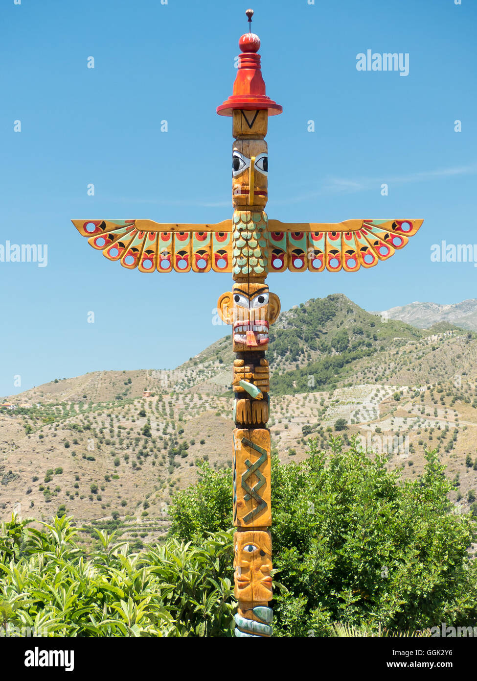 Totem Pole Stock Photo