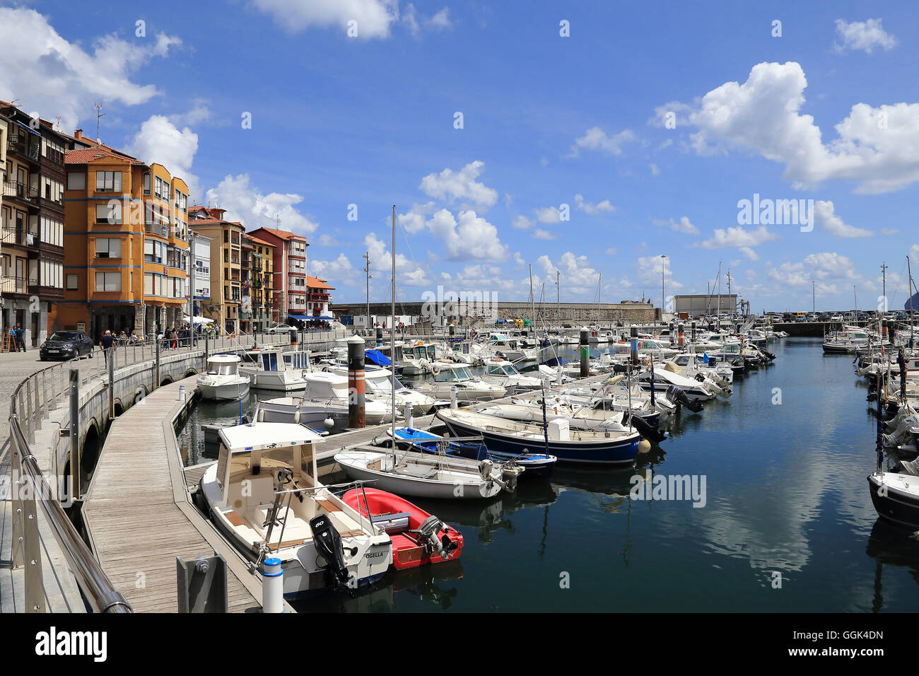 Bermeo harbour, Spain, Basque County Stock Photo