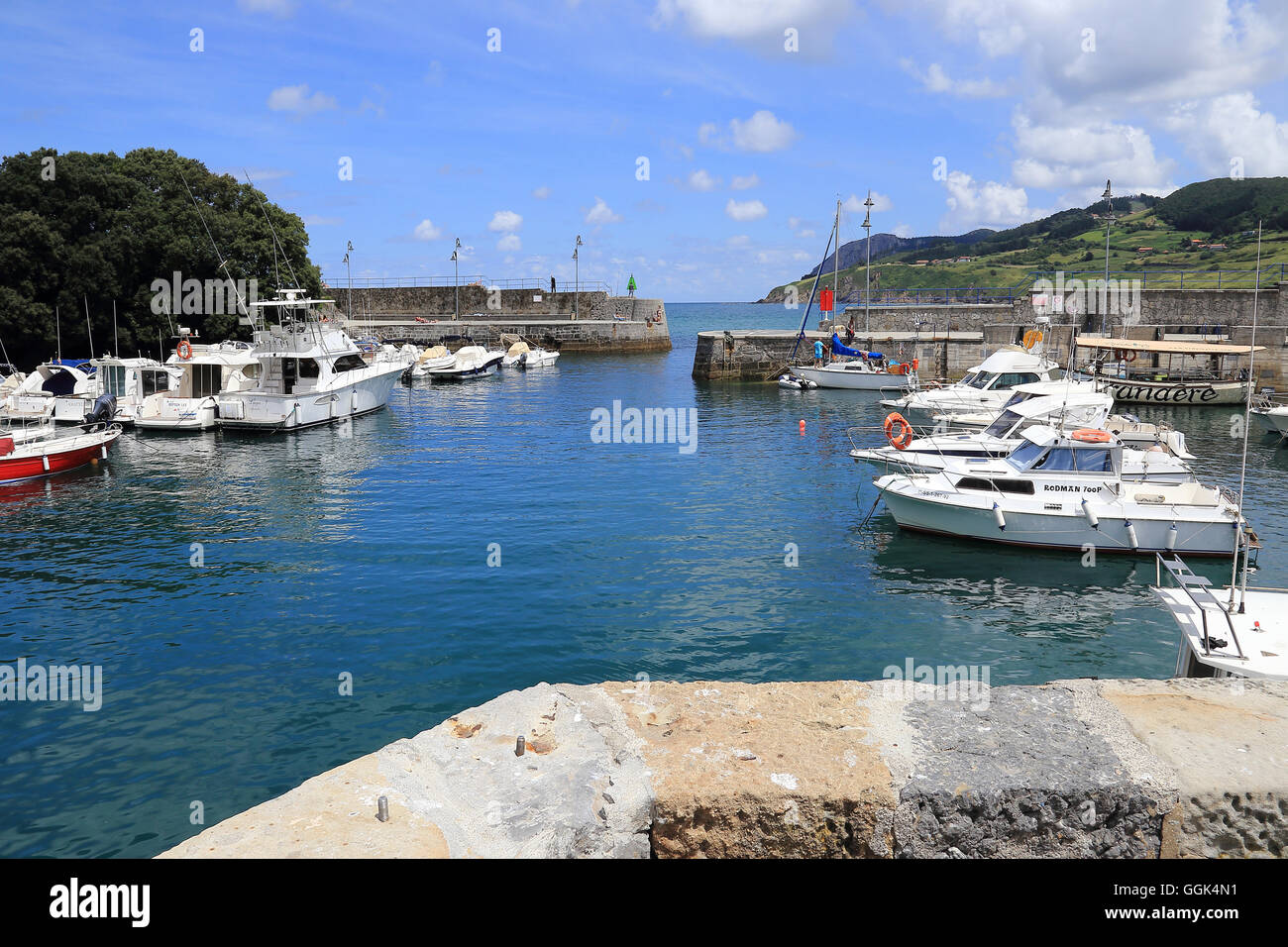 Mundaka Harbour, Spain, Basque County Stock Photo