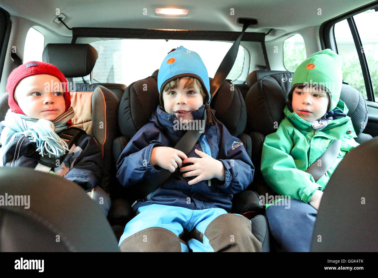 child sitting car