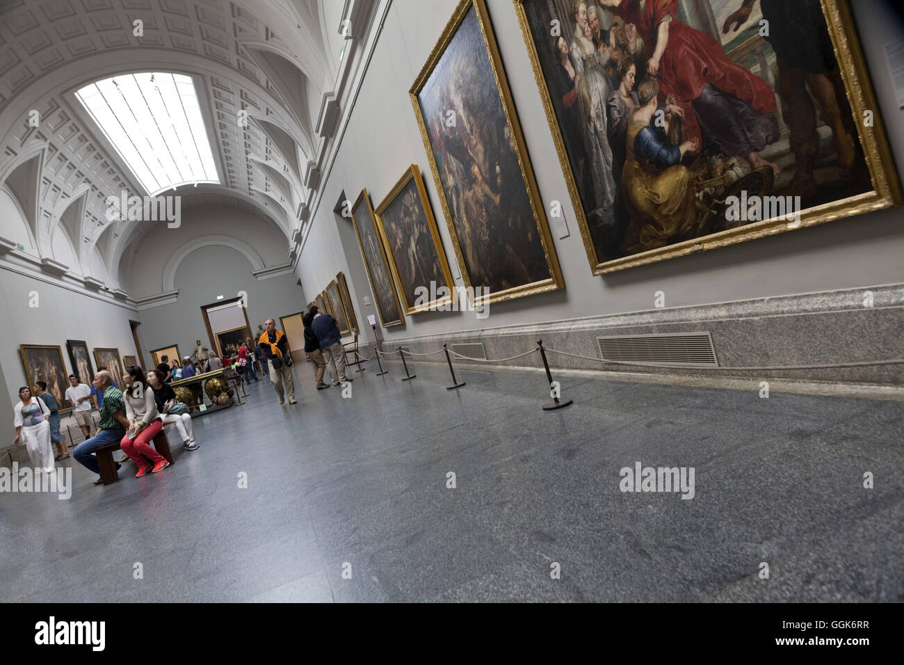 Inside the Museo Nacional del Prado, Madrid, Spain Stock Photo