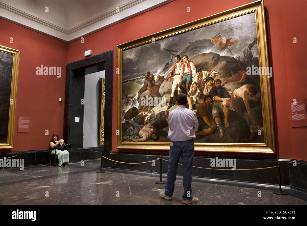 Inside the Museo Nacional del Prado, Madrid, Spain Stock Photo