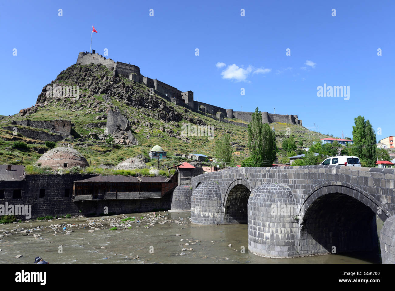 Citadel of Kars, Kurd populated area, east Anatolia, East Turkey, Turkey Stock Photo