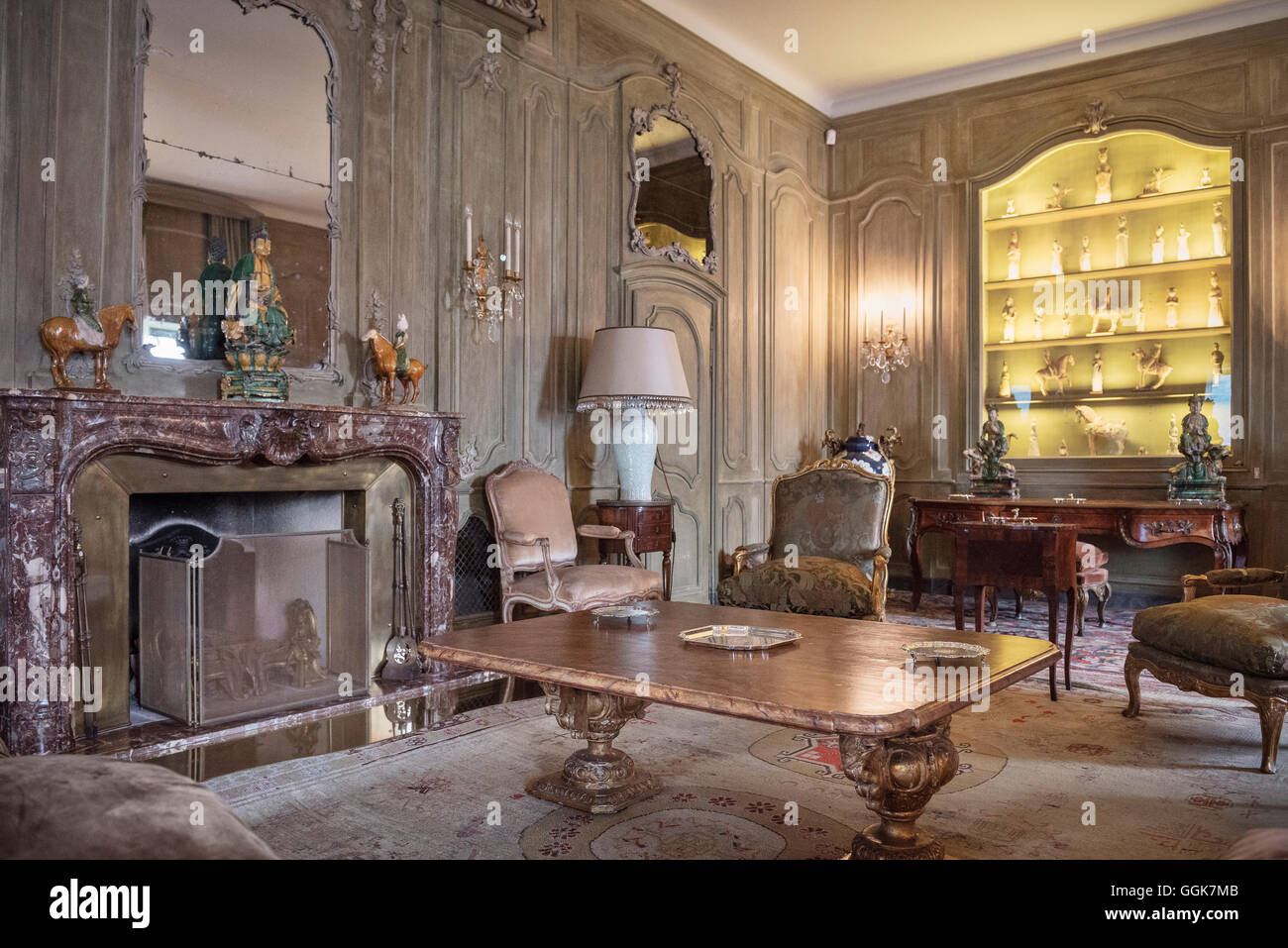 Interior view of a room in villa del balbianello lenno lake como lombardy italy europe