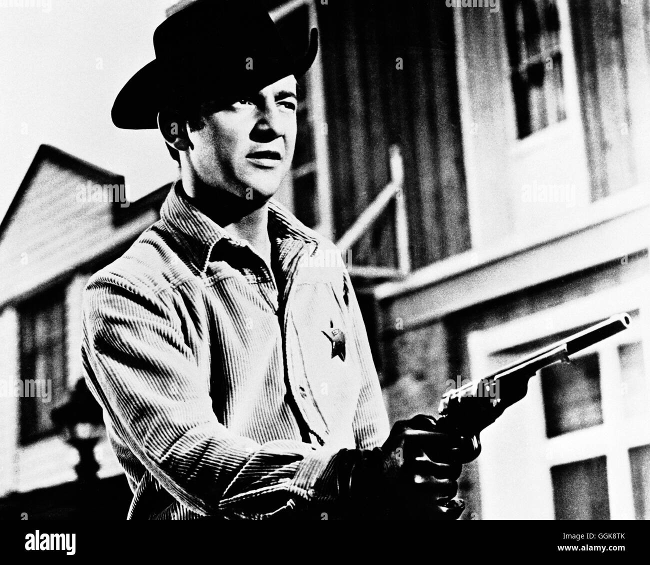 DER SHERIFF SCHIEßT ZURÜCK / Gunfight in Abilene USA 1966 / William Hale BOBBY DARIN (Gal Wayne) Regie: William Hale aka. Gunfight in Abilene Stock Photo