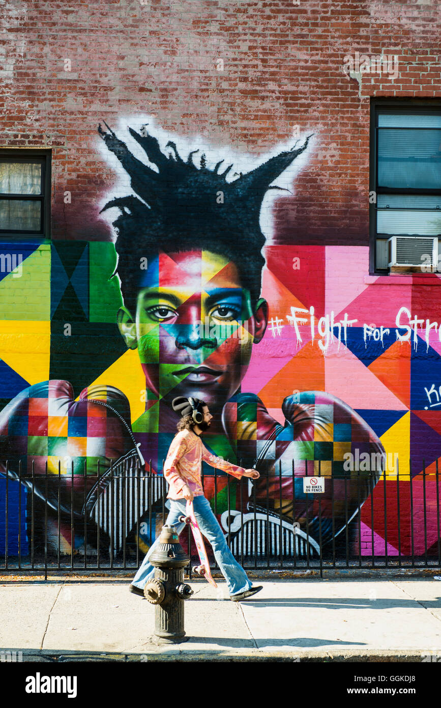 Street Art, Williamsburg, Brooklyn, New York, USA Stock Photo