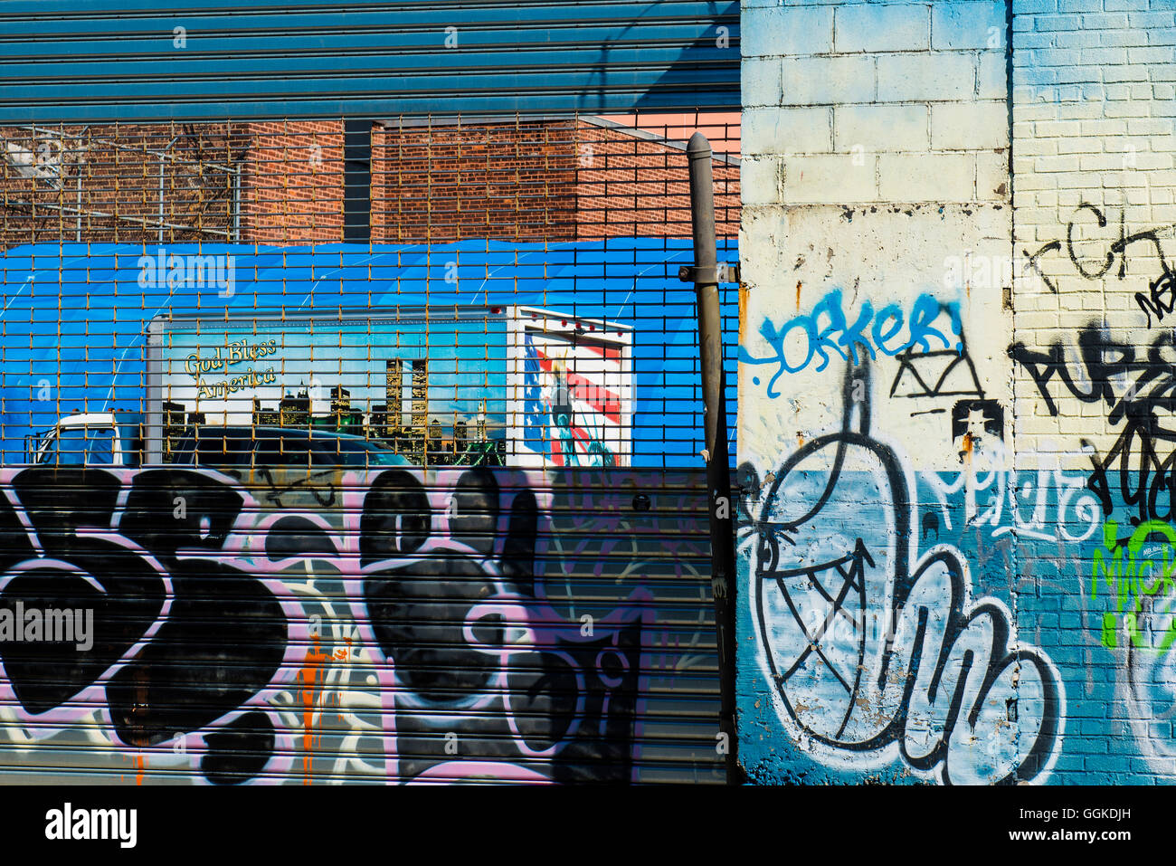 Street Art, Williamsburg, Brooklyn, New York, USA Stock Photo
