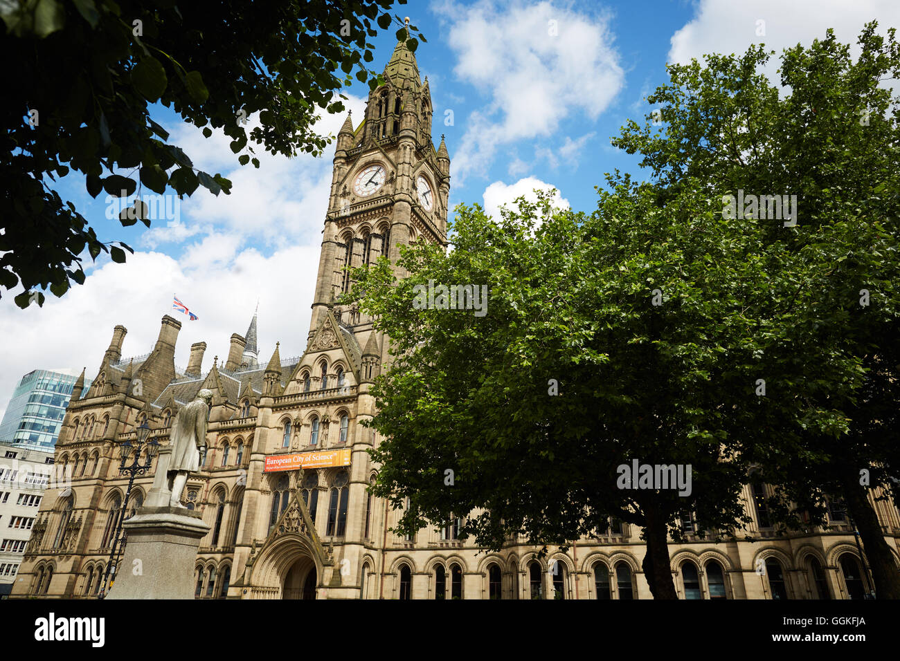 Manchester town hall Albert square    Architect  property properties building development structure property architectural desig Stock Photo