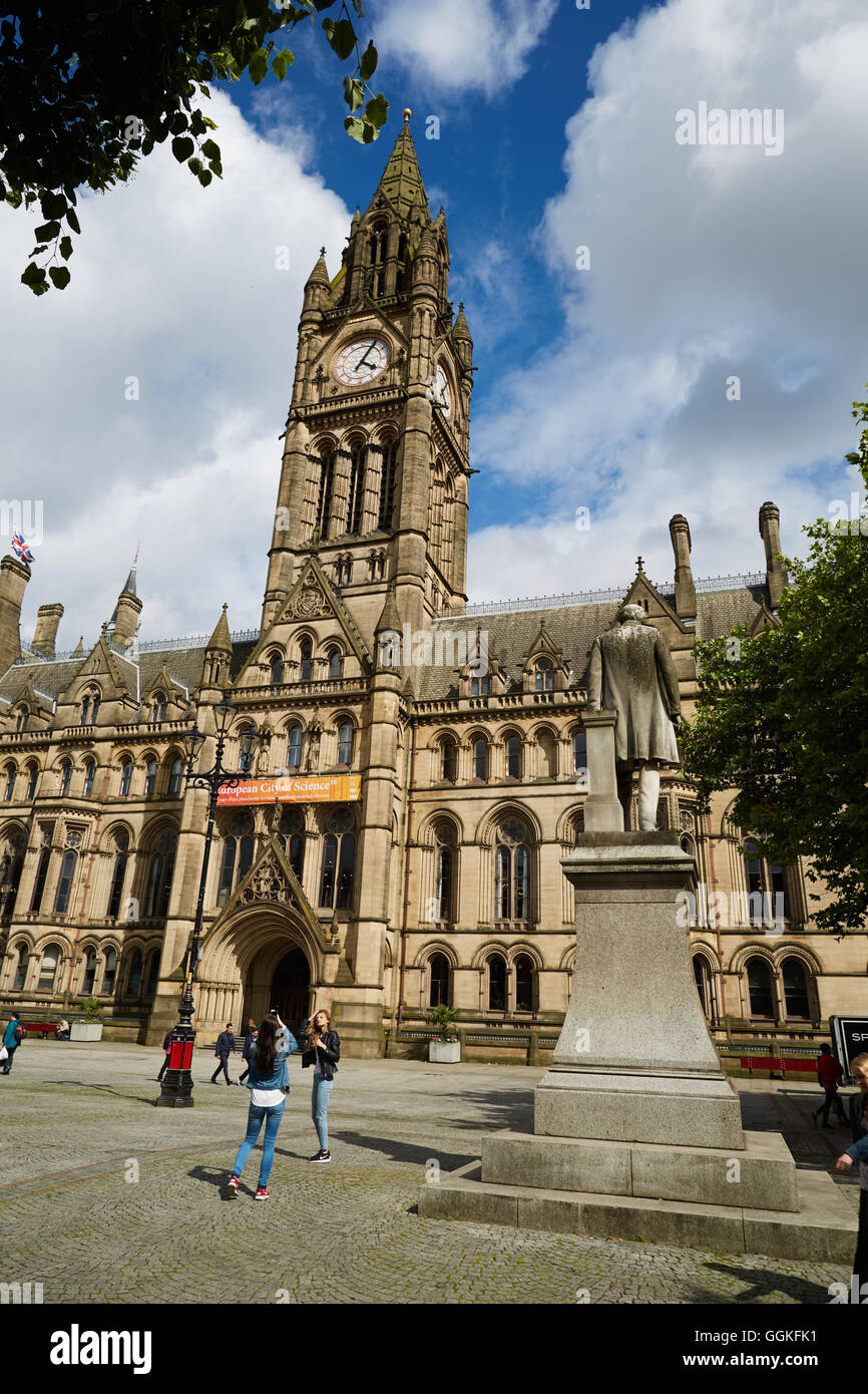 Manchester town hall Albert square    Architect  property properties building development structure property architectural desig Stock Photo