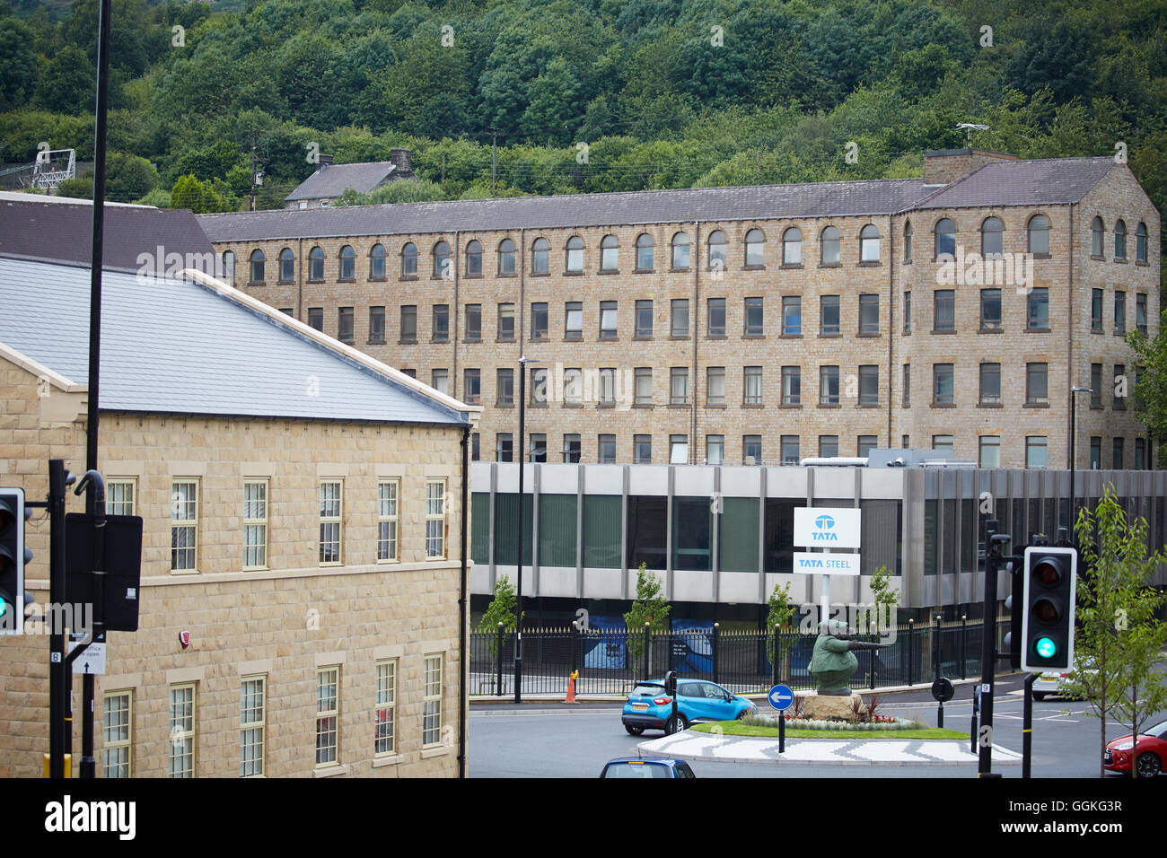 tata steel site STOCKSBRIDGE sheffield Buildings of Samuel Fox's works