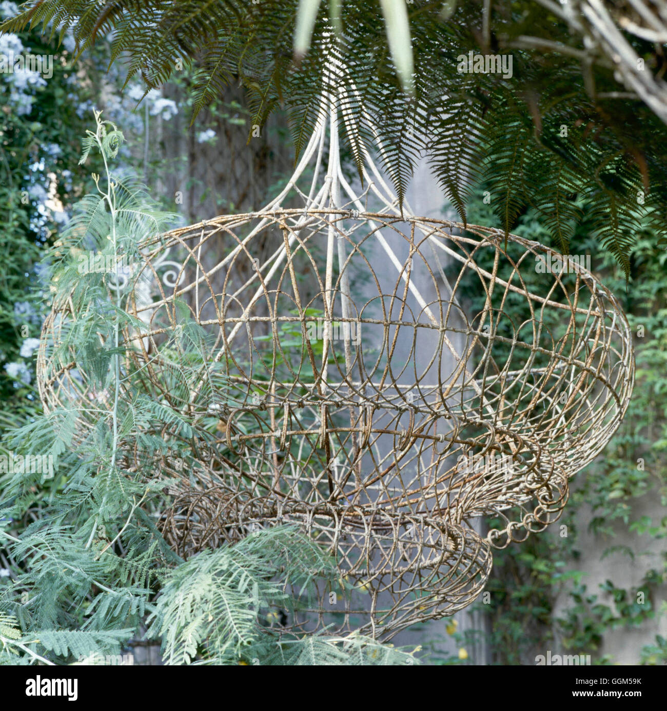 Equipment Antique Hanging Basket TAS021405 Stock Photo Alamy