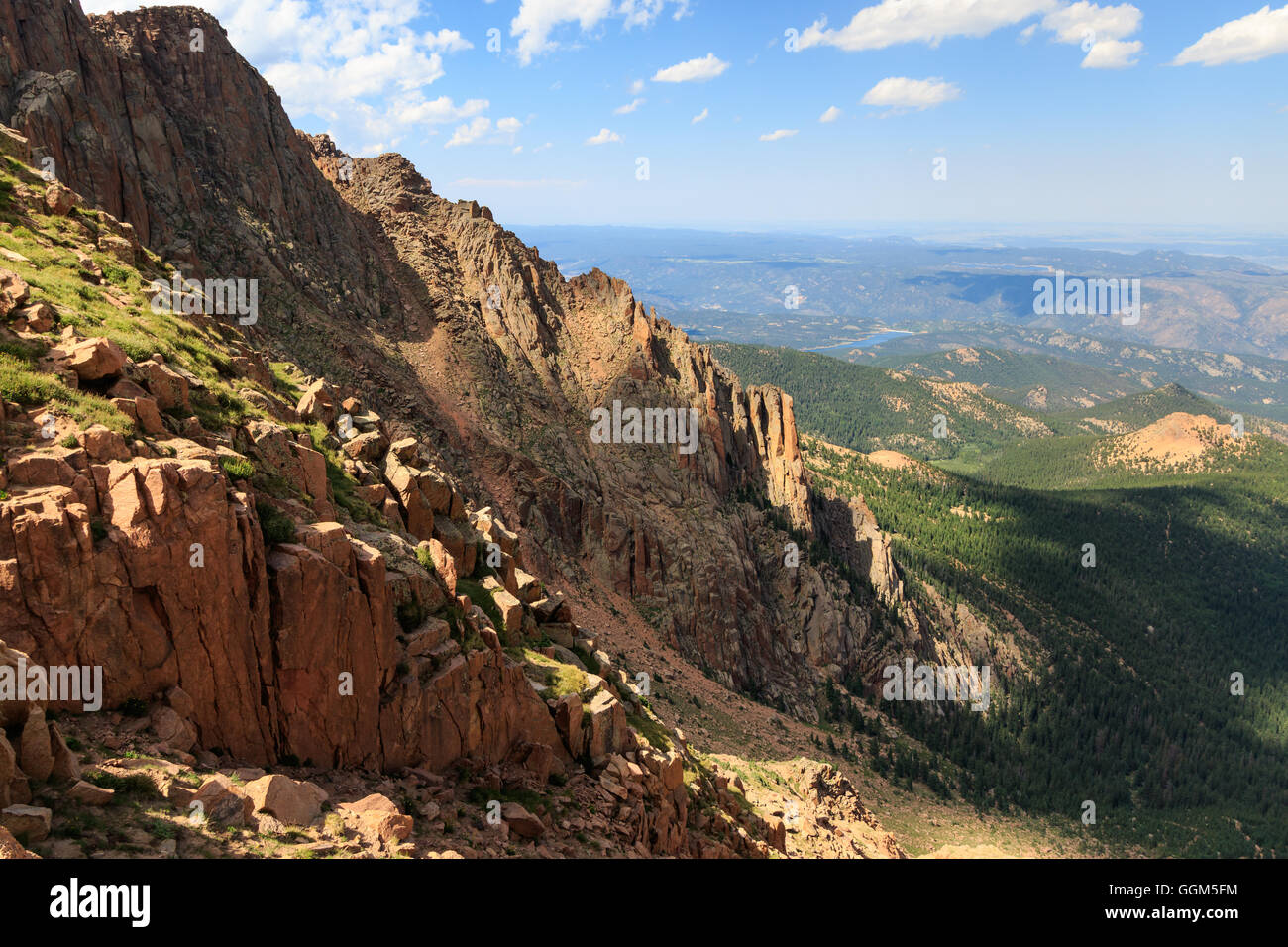 The View Near The Top Of Pikes Peak Stock Photo Alamy