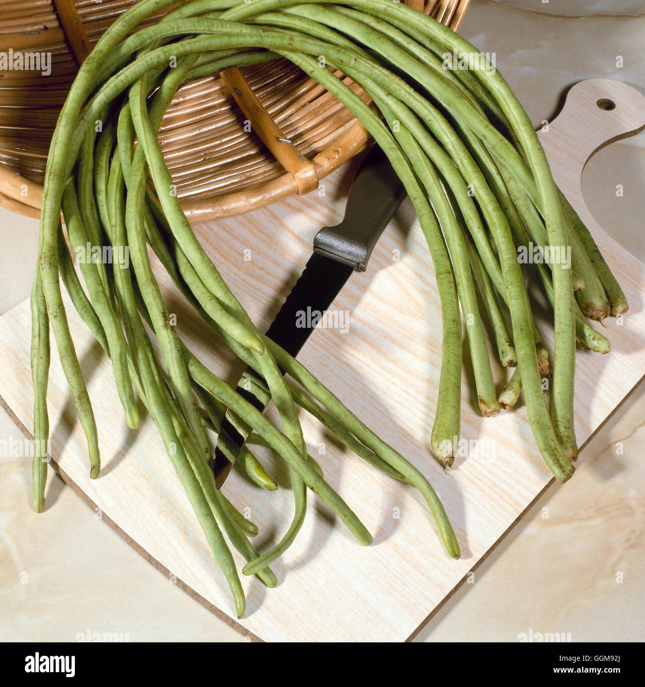 Asparagus Bean also called Yard Long Bean (Vigna vuguiculata ssp