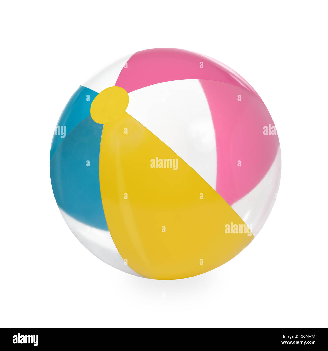 Transparent and colors water beach ball Stock Photo