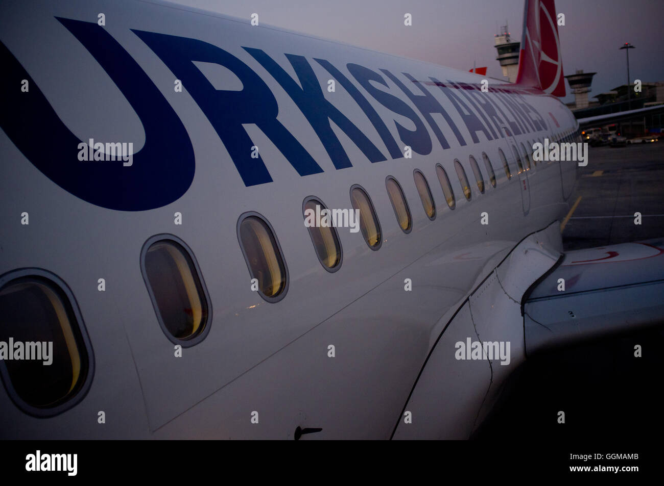 Turkish Airlines aircraft  at  Istanbul Ataturk International  Airport (Turkey). © Jordi Boixareu Stock Photo
