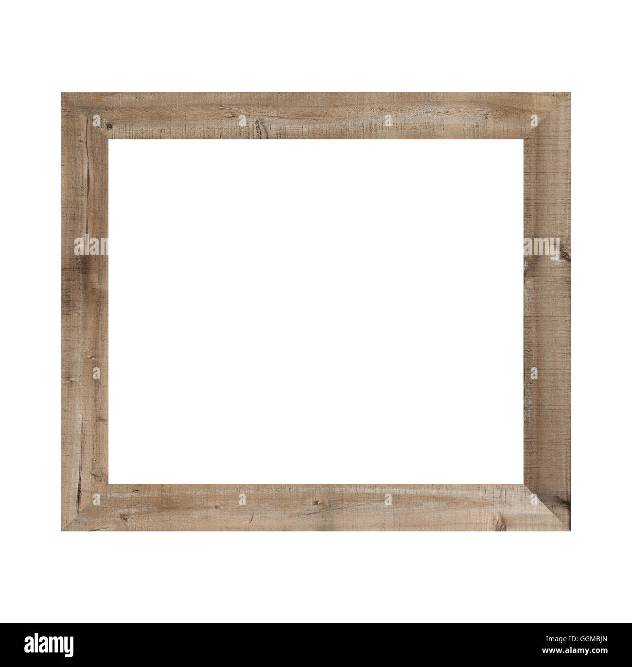 Old wooden frame isolated on white background Stock Photo - Alamy