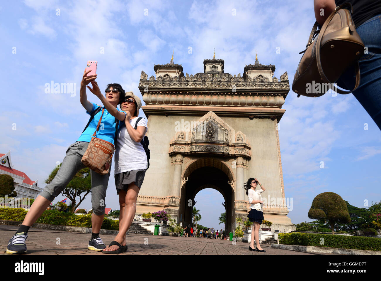 Patuxai gate, Vientiane, Laos, Asia Stock Photo