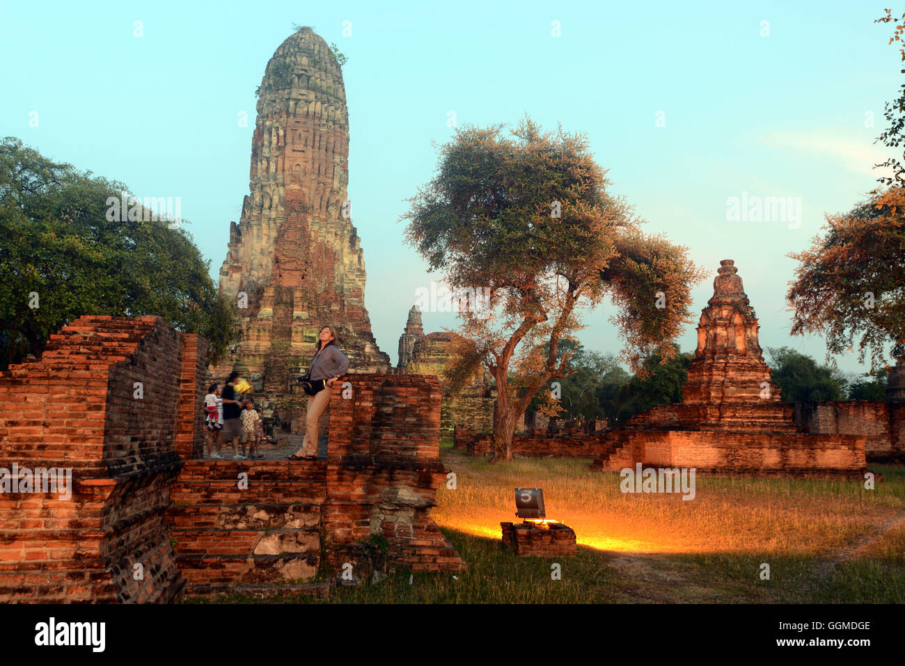 Wat Phra Ram, old Buddhist tempel in the ancient city of Ayutthaya ...